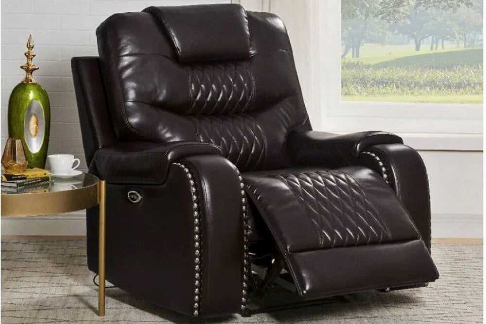 Mikkel Manual Leatherette Recliner - Torque India